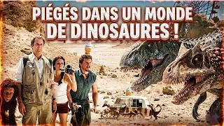 Miniature : Trois Humains Piégés Dans Un Monde Rempli de Créatures Préhistoriques