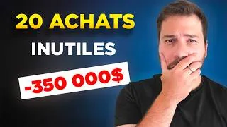 Miniature : 20 dépenses inutiles qui t'empêchent d'investir (coupe juste 3 et gagne 350 000$)