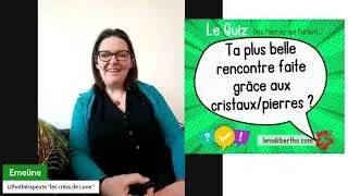 Miniature : Emeline Ropars, Lithothérapeute à Brest (Finistère) - Quelle pierre est faite pour toi ?