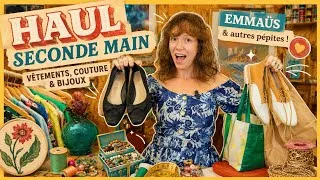 Miniature : 🌼 Le haul seconde main de mes rêves ✂️ Emmaüs, couture & trésors vintage