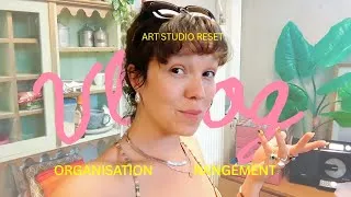 Miniature : Studio vlog | Organisation et Rangement  | Préparation marché des créateurices 🌷📦