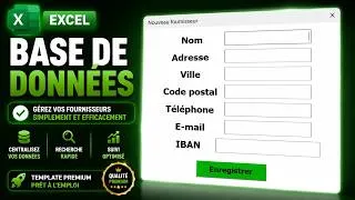 Miniature : CREER UNE BASE DE DONNEES FOURNISSEURS