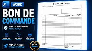 Miniature : Créer un bon de commande sur WORD