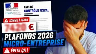 Miniature : 🚨 Micro-entreprise 2026 : attention à ces 2 PIÈGES avant de dépasser les plafonds