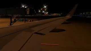 Miniature : [X-Plane 11] Night landing at Paris Charles de Gaulle Airport LFPG - A319 Air France (wing view)