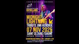 Miniature : Infos soirée Tribute Hendrix 07 Nov 2025 Saint Cezaire sur Siagne