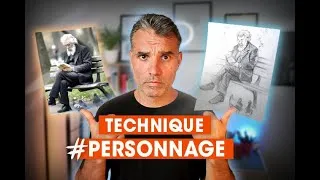 Miniature : Dessiner un personnage assis sur un banc : méthode rapide vs version détaillée