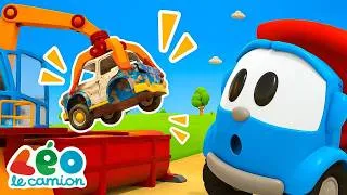 Miniature : Léo fabrique une machine pour recycler les voitures. Animation pour enfants