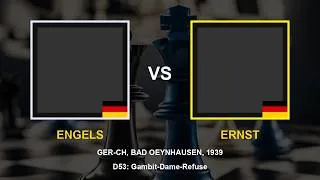 Miniature : (Gambit-Dame-Refuse) Engels vs Ernst GER-ch (Bad Oeynhausen) 1939_partie_120