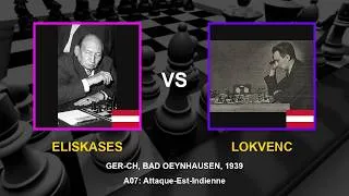 Miniature : (Attaque-Est-Indienne) Eliskases vs Lokvenc GER-ch (Bad Oeynhausen) 1939_partie_117