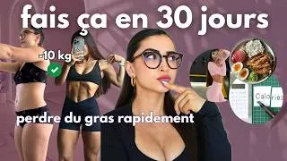 Miniature : 30 JOURS POUR PERDRE DU GRAS : mon plan exact étape par étape