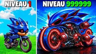 Miniature : La moto de Sonic.EXE passe du niveau 1 au niveau 1 000 000 dans GTA 5 ! (Mod Sonic le film)
