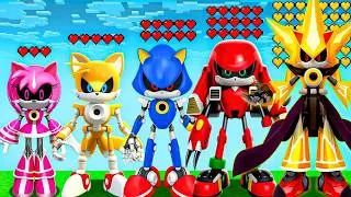 Miniature : Quel personnage du film Metal Sonic a le plus de vie dans Minecraft ? (Mod Sonic)