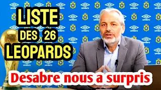 Miniature : 🇨🇩🐆INCROYABLE : Sébastien Desabre dévoile la liste des 26 léopards sélectionnés pour le Mondial 2026