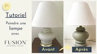 Miniature : Peindre une lampe émaillée avec la peinture minérale Fusion