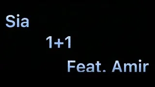 Miniature : Sia - 1+1 (feat. Amir)  Parole