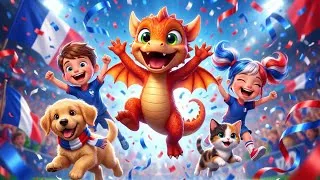 Miniature : ⚽️ Allez les Bleus ! – Chanson de Foot pour Enfants 🐲 Le Petit Dragon