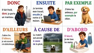 Miniature : 100 CONNECTEURS ESSENTIELS EN FRANÇAIS 🇫🇷 | ESSENTIELS FRENCH  CONNECTORS (A1-A2)🇨🇦🇺🇸