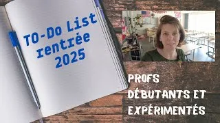 Miniature : To-Do List rentrée 2025 pour les enseignants débutants et expérimentés.