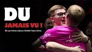 Miniature : HISTORIQUE ! 🇫🇷 Les Frères Lebrun CRUSH Team China in Epic Singapore Smash Final! 😱🏓