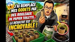 Miniature : 😱 J’ai remplacé mes godets par des rouleaux de papier toilette… le résultat est INCROYABLE !