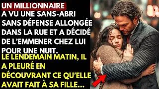 Miniature : UN MILLIARDAIRE SAUVE UNE FEMME ÉVANOUÏE ET L’ACCUEILLE CHEZ LUI  LE LENDEMAIN, IL PLEURE…
