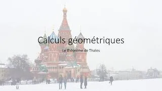 Miniature : Correction activité Calculs géométriques sur le Théorème de Thales - poupée russes - Maths 2 bac pro