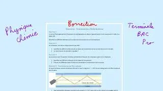 Miniature : Exercices transmission d'information Terminale Bac Pro Physique