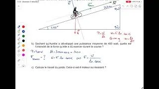 Miniature : 4SA - Révision physique janvier - ex 4 (travail et puissance)