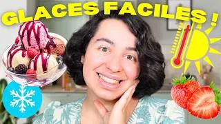 Miniature : 4 GLACES MAISON SANS SORBETIÈRE ! Recettes faciles, rapides, vegan, sans sucre ajouté & sans gluten