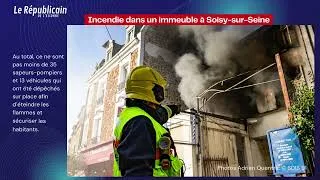 Miniature : Un immeuble en feu à Soisy-sur-Seine