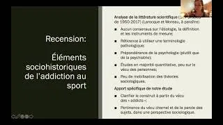 Miniature : Pour partir du bon pied: Analyse des récits corporels des addicts au sport.