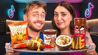 Miniature : Je teste les TENDANCES FOOD de TIKTOK 🤔 (ft. Angèle)