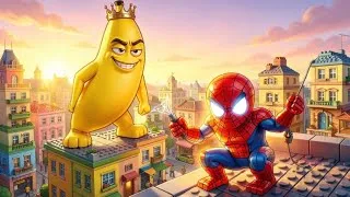 Miniature : Spider LEGO contre la Banane : La bataille épique !