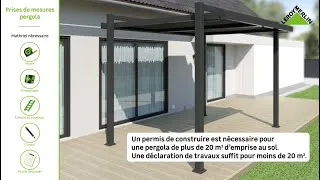 Miniature : Prendre les mesures avant d’installer une pergola | Leroy Merlin