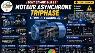 Miniature :     Tout Comprendre sur le Moteur Asynchrone Triphasé | Cours Complet