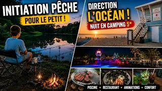 Miniature : 🎣 Week-end en famille entre pêche & océan | Camping 5★ en tente de toit 🚙🌊
