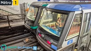 Miniature : Métro ligne 1 : Quelle super puissance les MP05 en ligne droite ! C'est limite un décollage 🚀