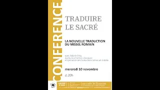 Miniature : Traduire le sacré : sur la nouvelle traduction du Missel romain