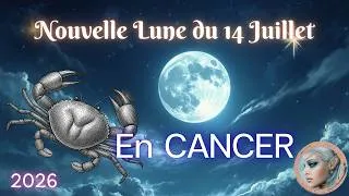 Miniature : ✨🌙 Nouvelle Lune du 14 JUILLET  en CANCER  2026🧿✨✨