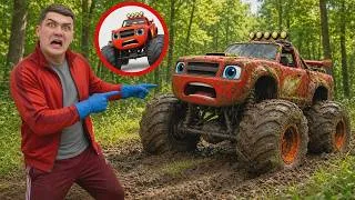 Miniature : On a retrouvé le camion BLAZE abandonné après un crash incroyable ! Les Monster Machines en danger !