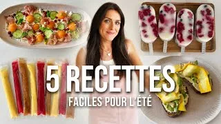 Miniature : 5 recettes RAPIDES et SANS CUISSON pour l'été