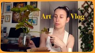 Miniature : Reprise du digital painting, des portes, un musée et cette plante aussi. 😁