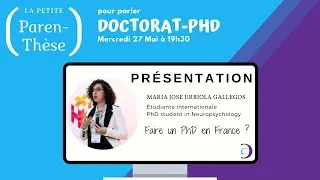 Miniature : Faire un doctorat en France et être étudiant international [sous-titres EN]