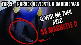Miniature : Quand l’URBEX devient un CAUCHEMAR!! TOP 5 Ça tourne mal !! ATTAQUE A LA MACHETTE ET AU FUSIL!!