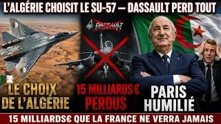 Miniature : L'Algérie choisit le Su-57 russe — Dassault perd 15 milliards€ de contrats