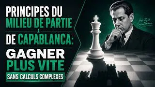 Miniature : Principes du Milieu de Partie de Capablanca: Gagner Plus Vite sans Calculs Complexes