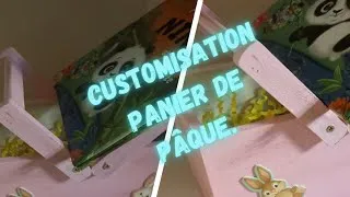 Miniature : 🎀[Customisation] panier de pâques🎀#scrapbooking, #mixedmedia, #pâque