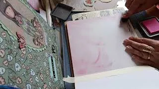 Miniature : La mois d'août dans mon Art journal 🥰