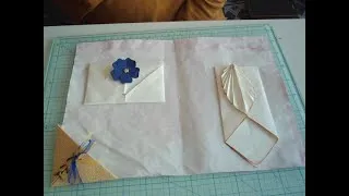 Miniature : tuto origami, marque page , pochette avec feuille et enveloppe surprise pour junk ou autre.